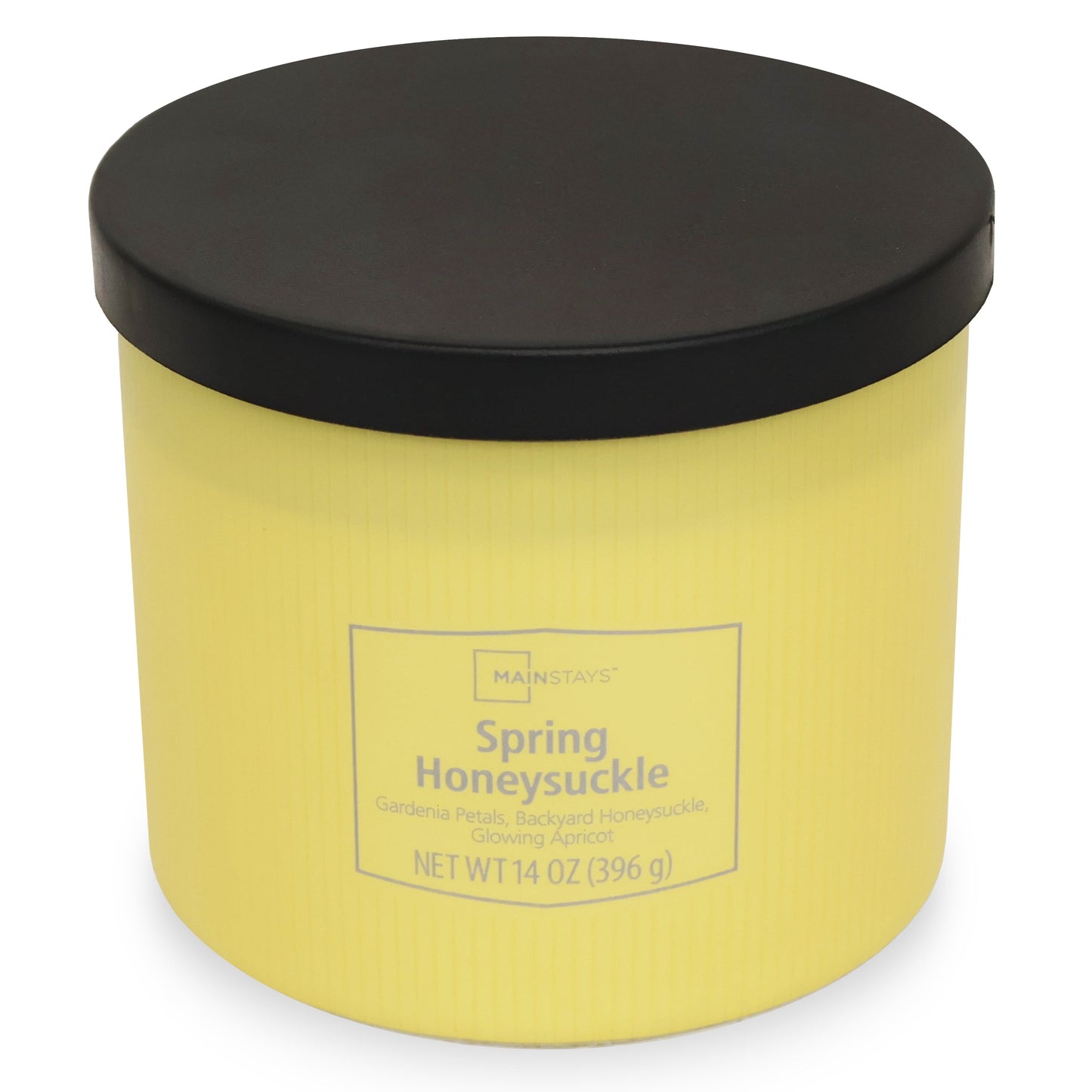 3-Wick Textured Wrapped Candle, Spring Honeysuckle Fragrance, 14 Oz