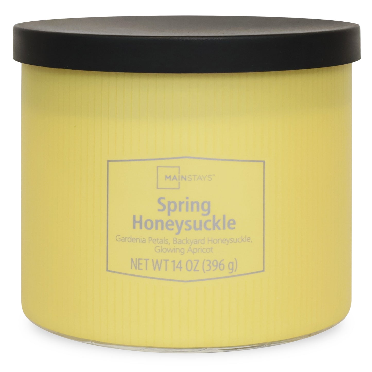 3-Wick Textured Wrapped Candle, Spring Honeysuckle Fragrance, 14 Oz