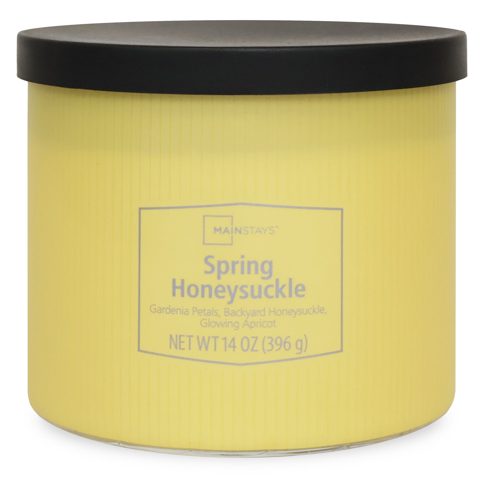 3-Wick Textured Wrapped Candle, Spring Honeysuckle Fragrance, 14 Oz