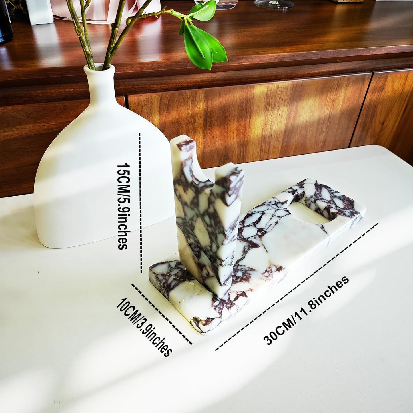 Creative Modern Marble Wine Holder Stand, Single Bottle Wine Rack Storage, Elegant Home Decor, Stylish Tabletop Display for Wine Enthusiast