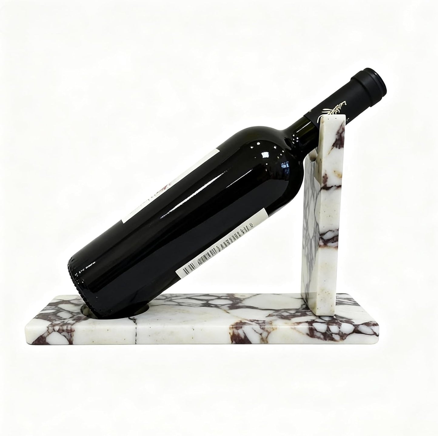 Creative Modern Marble Wine Holder Stand, Single Bottle Wine Rack Storage, Elegant Home Decor, Stylish Tabletop Display for Wine Enthusiast