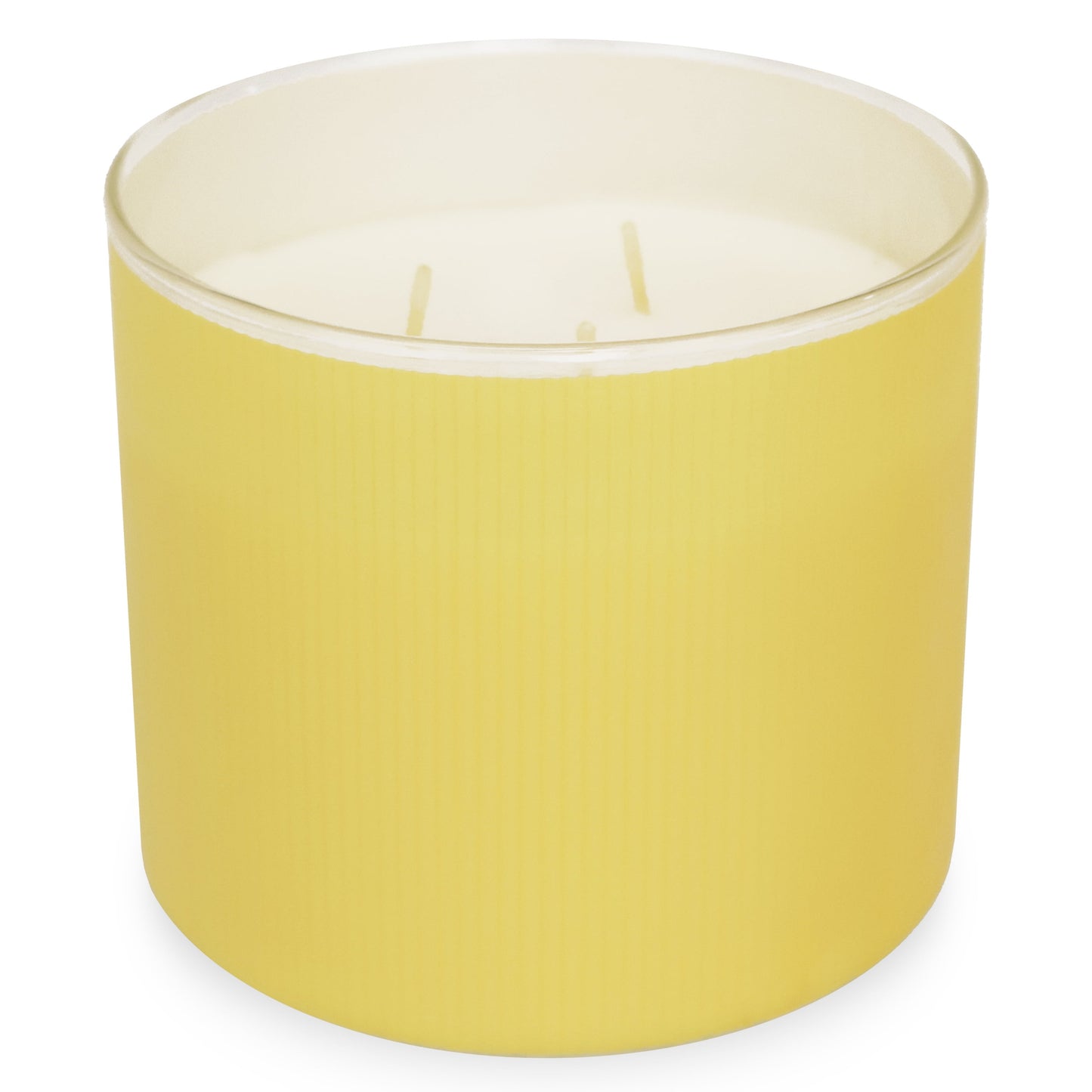 3-Wick Textured Wrapped Candle, Spring Honeysuckle Fragrance, 14 Oz