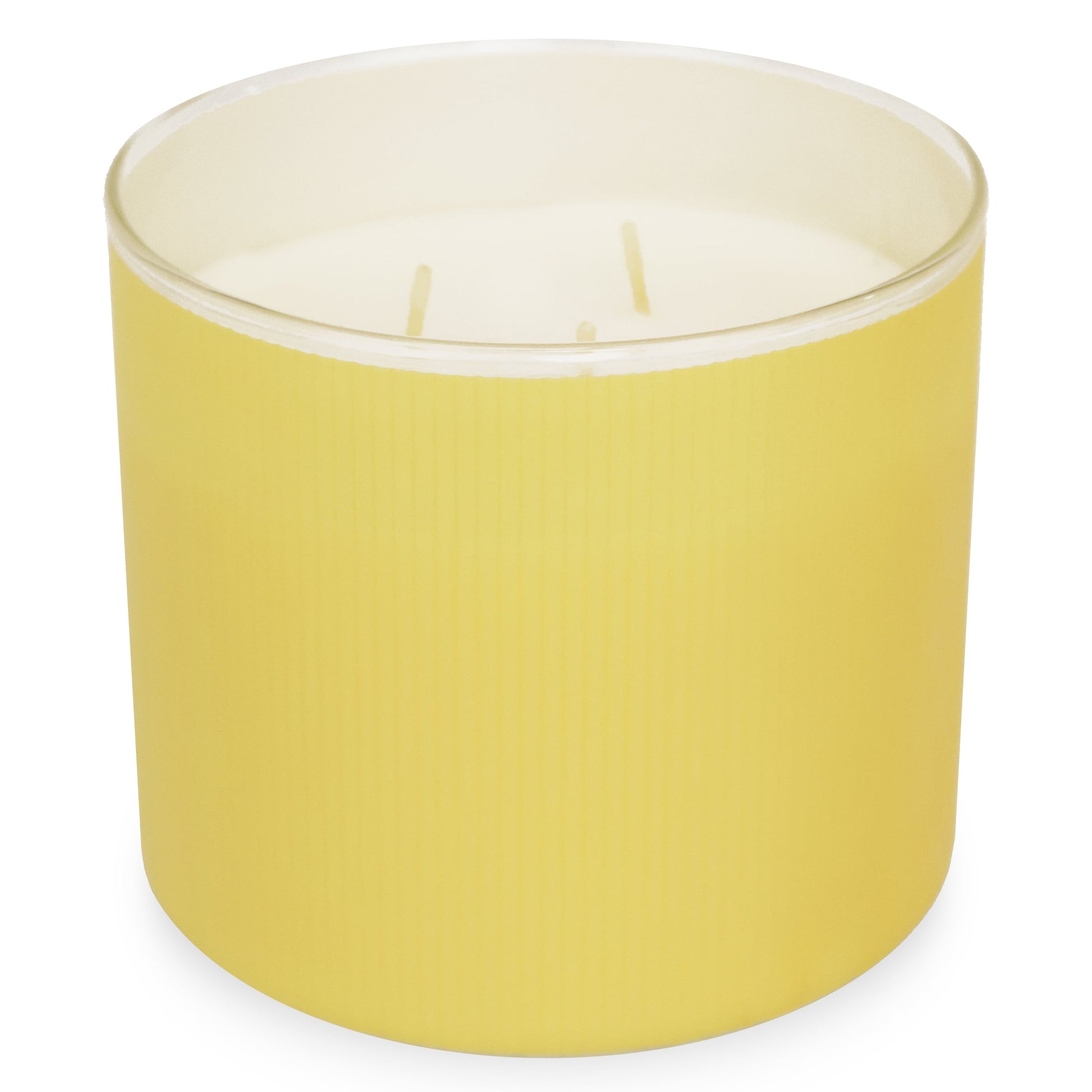 3-Wick Textured Wrapped Candle, Spring Honeysuckle Fragrance, 14 Oz