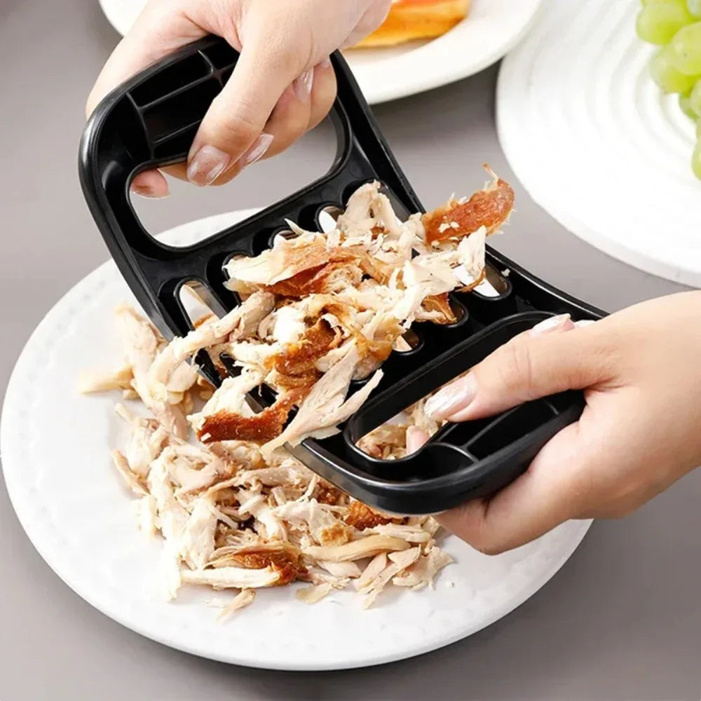 Transform Your Cooking with 2PCS Quick Ripper Black Bear Claw Meat Splitters - The Ultimate Multi-Purpose Meat Handling Tool!