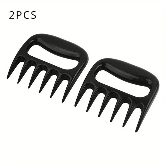 Transform Your Cooking with 2PCS Quick Ripper Black Bear Claw Meat Splitters - The Ultimate Multi-Purpose Meat Handling Tool!