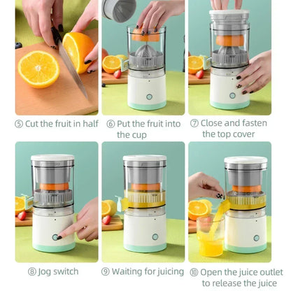 Revolutionary Portable Electric Juicer: USB Rechargeable Citrus Blender for Effortless Fresh Juice Anywhere