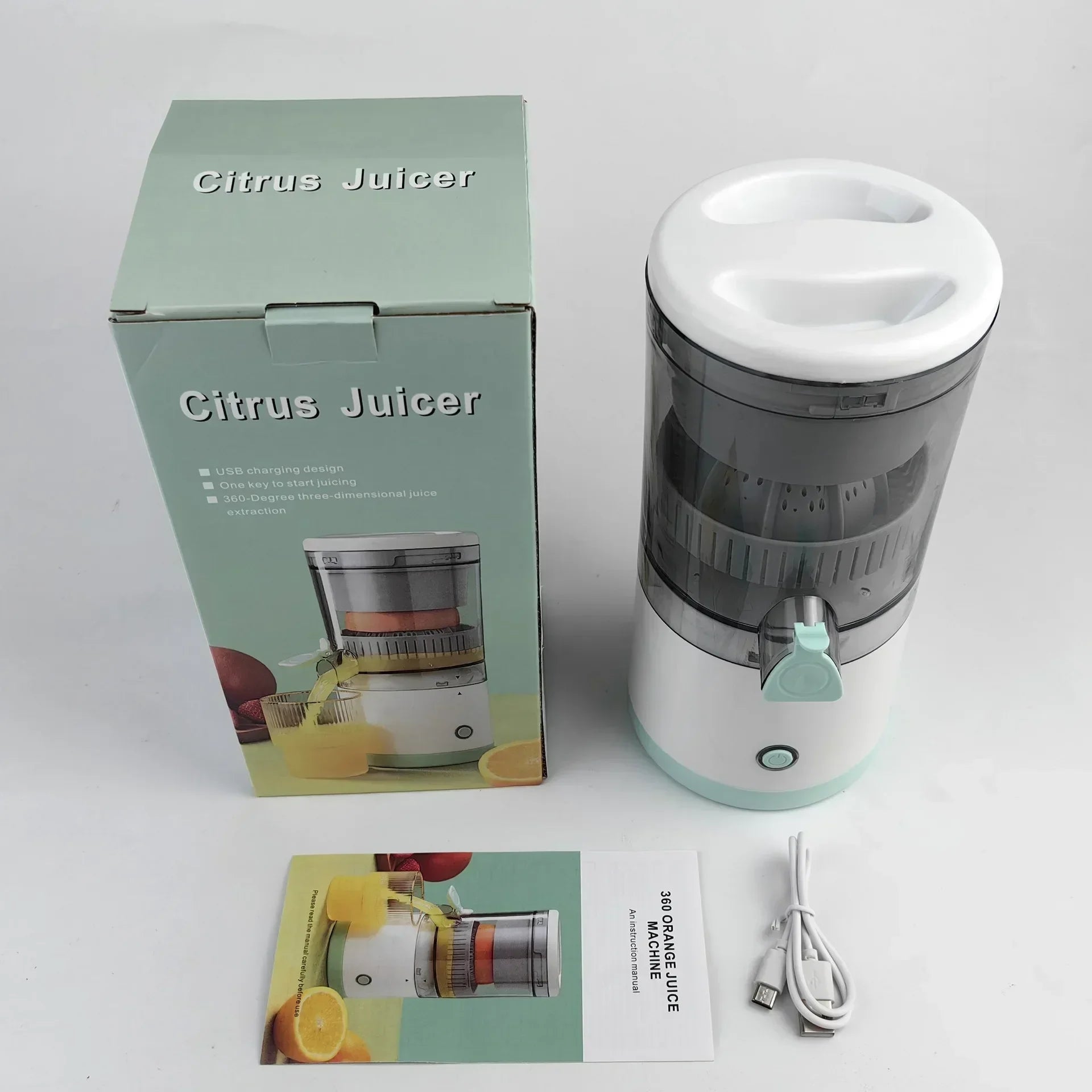 Revolutionary Portable Electric Juicer: USB Rechargeable Citrus Blender for Effortless Fresh Juice Anywhere
