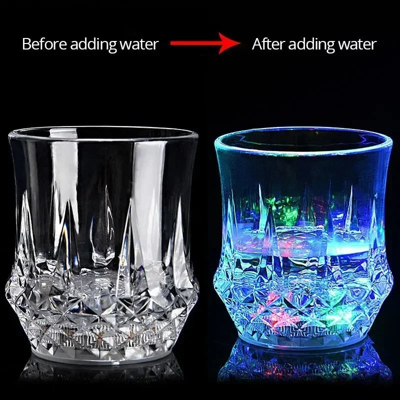 Illuminate Your Drink with the Colorful Glowing Pineapple Cup - 200ml Inductive Light-Up Beer Glass for KTV Bars