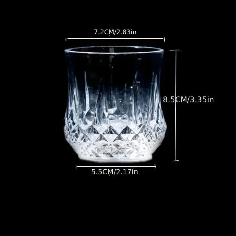 Illuminate Your Drink with the Colorful Glowing Pineapple Cup - 200ml Inductive Light-Up Beer Glass for KTV Bars