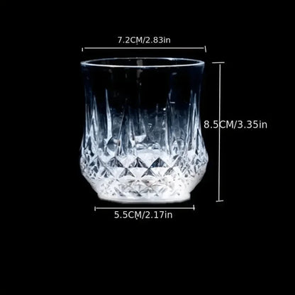 Illuminate Your Drink with the Colorful Glowing Pineapple Cup - 200ml Inductive Light-Up Beer Glass for KTV Bars