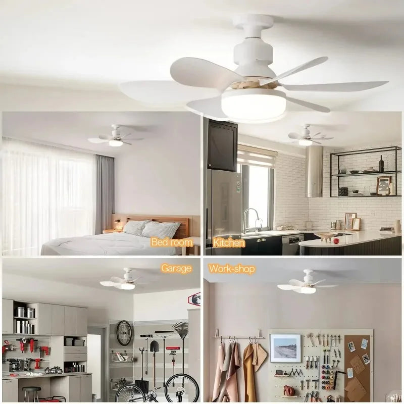 Transform Your Space with the 30W Modern Ceiling Fan Light - E27 LED with Convenient Remote Control for Living Room and Study
