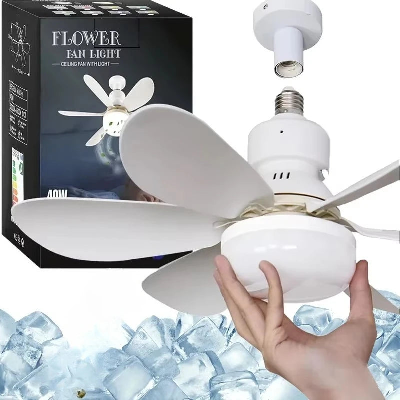 Transform Your Space with the 30W Modern Ceiling Fan Light - E27 LED with Convenient Remote Control for Living Room and Study