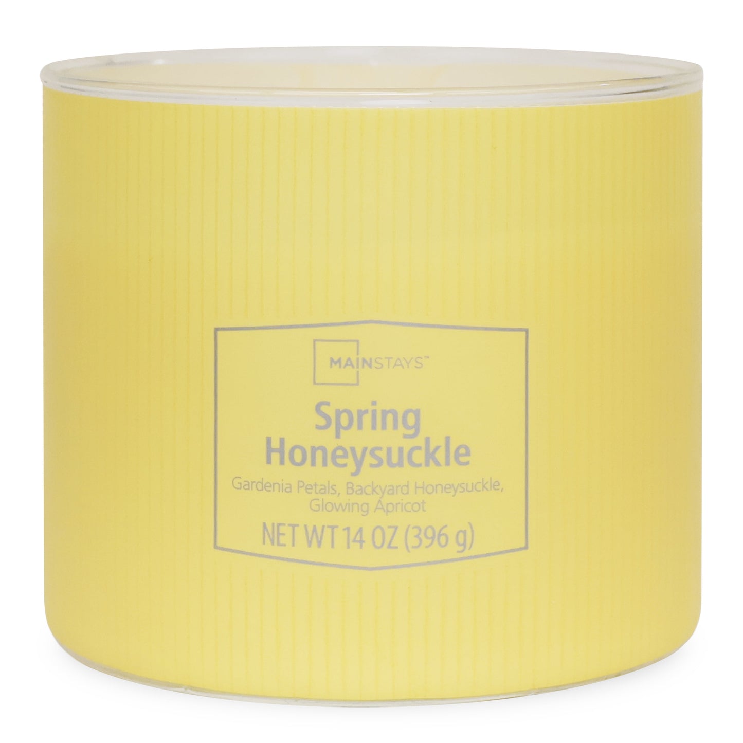 3-Wick Textured Wrapped Candle, Spring Honeysuckle Fragrance, 14 Oz