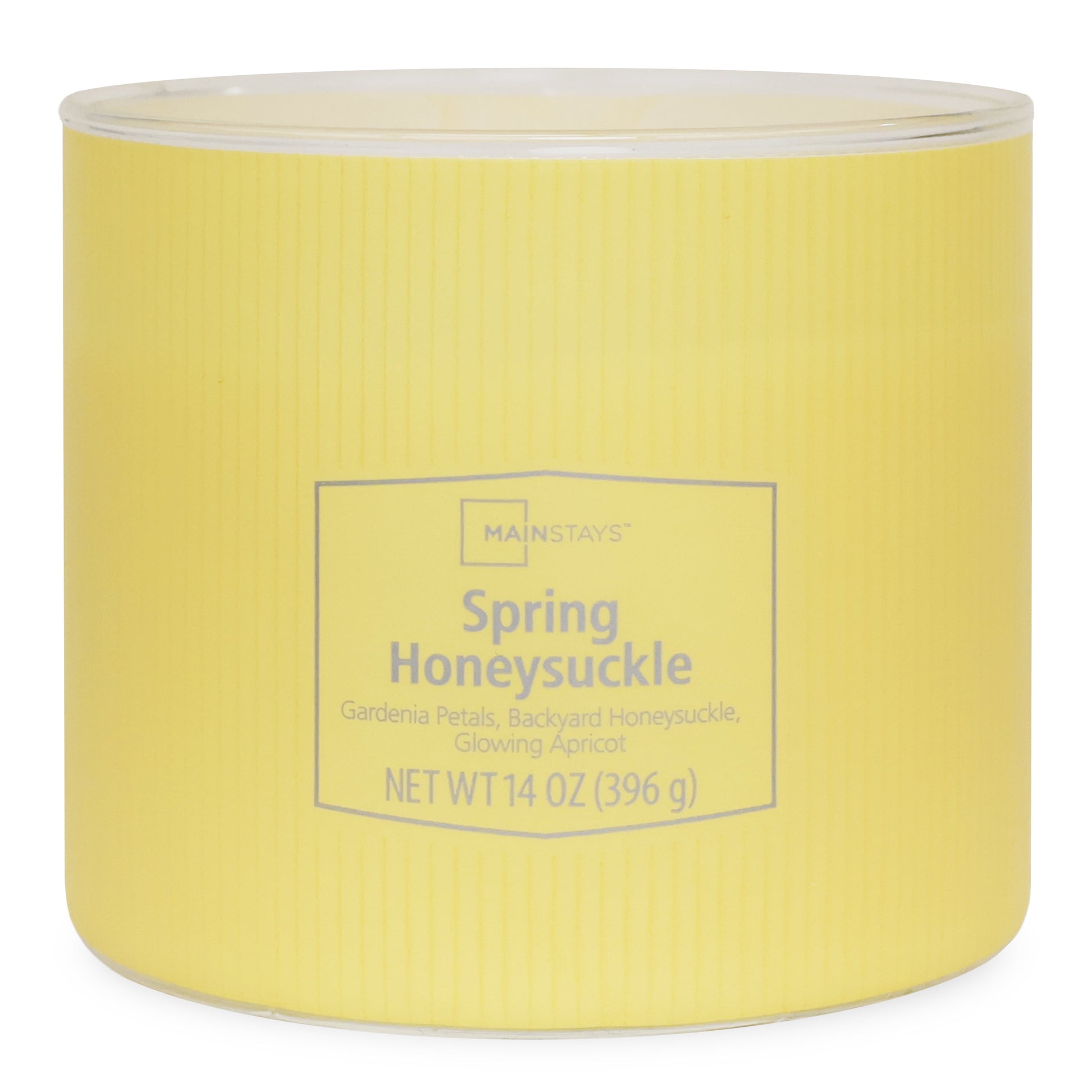 3-Wick Textured Wrapped Candle, Spring Honeysuckle Fragrance, 14 Oz