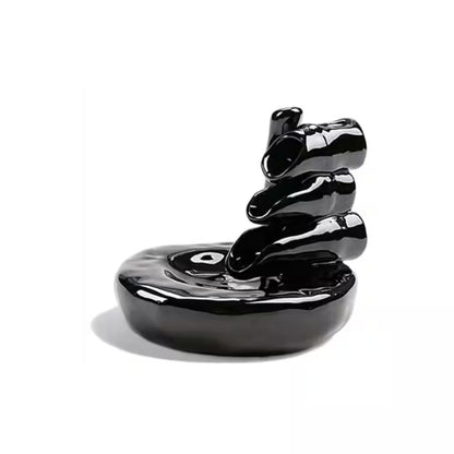 Waterfall Incense Burner with 20-Sandalwood Cones, Home Decor Fountain